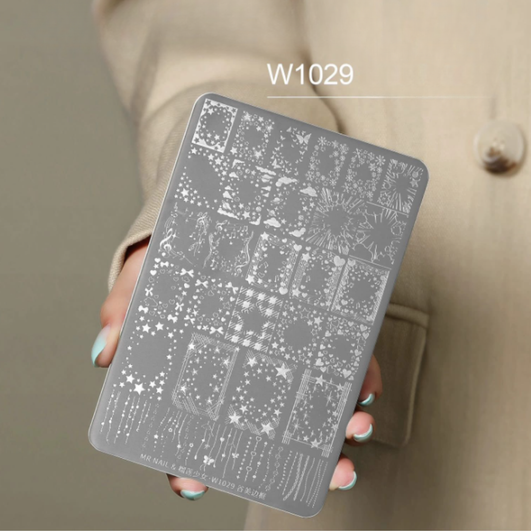 Placas de Stamping Profesionales MR NAIL