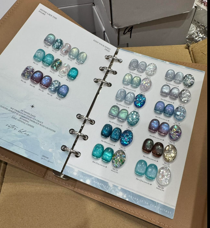 Set de 12 Esmaltes en Gel Premium – Sin HEMA ni TPO