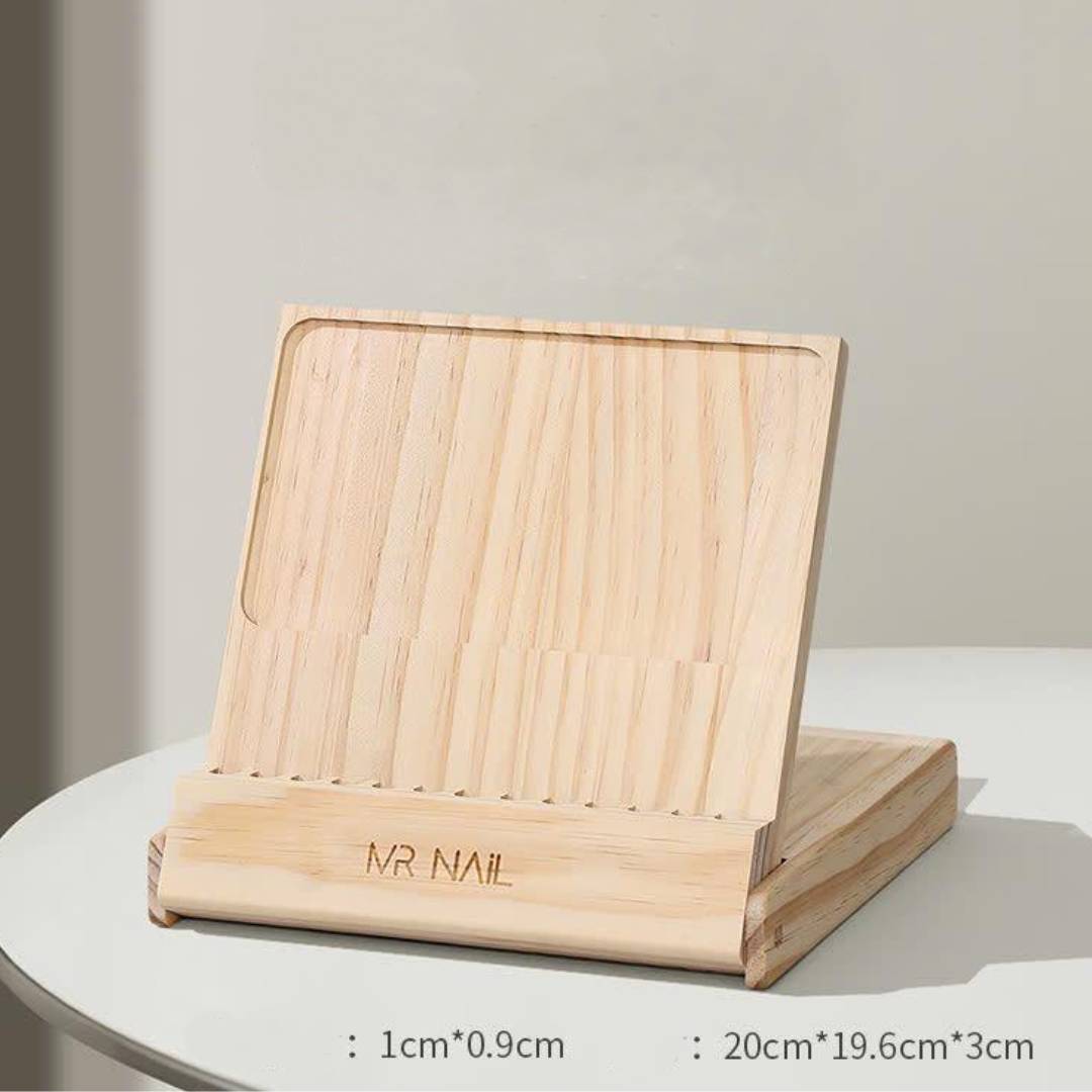 Set Profesional de Pinceles para Uñas MR NAIL – 12 piezas con estuche de madera