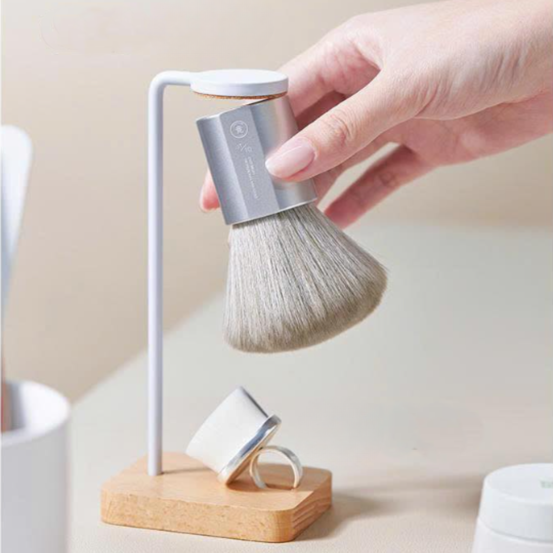 Brocha profesional con base magnética y soporte de secado