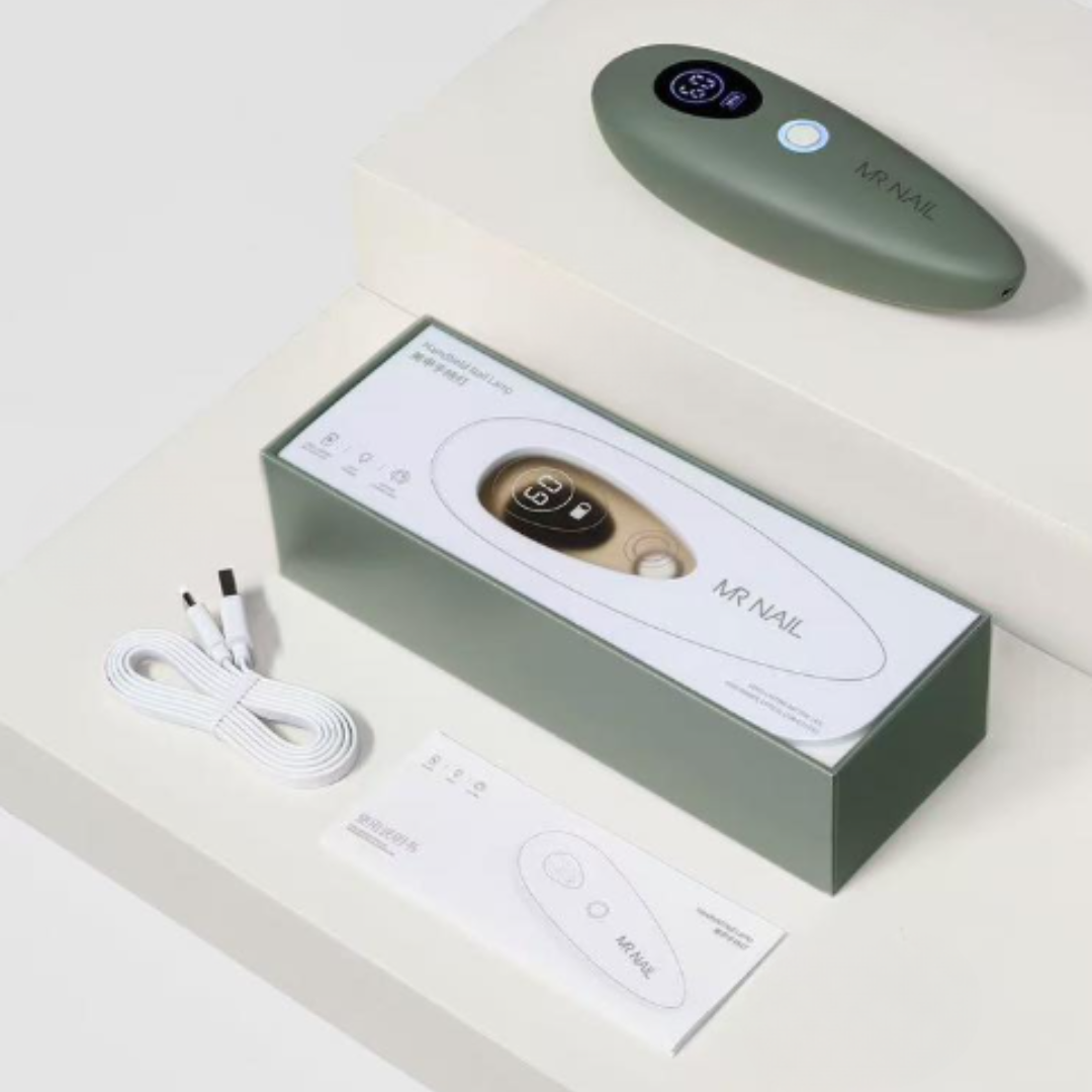 C. Lámpara LED Portátil MR NAIL – Secado Rápido Profesional