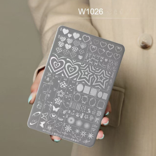 Placas de Stamping Profesionales MR NAIL